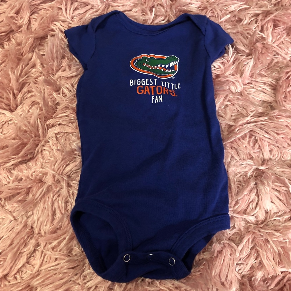 Florida Gators infant blue onesie size 6 months. Worn once. Like New. Non smoke.